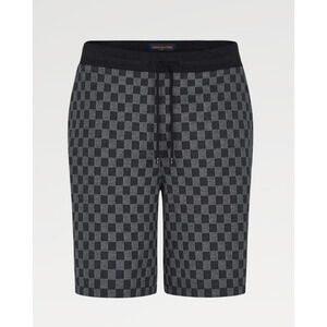 Louis Vuitton LVSE Damier Jacquard Gris Souri Grey Regular Fit Shorts L Large